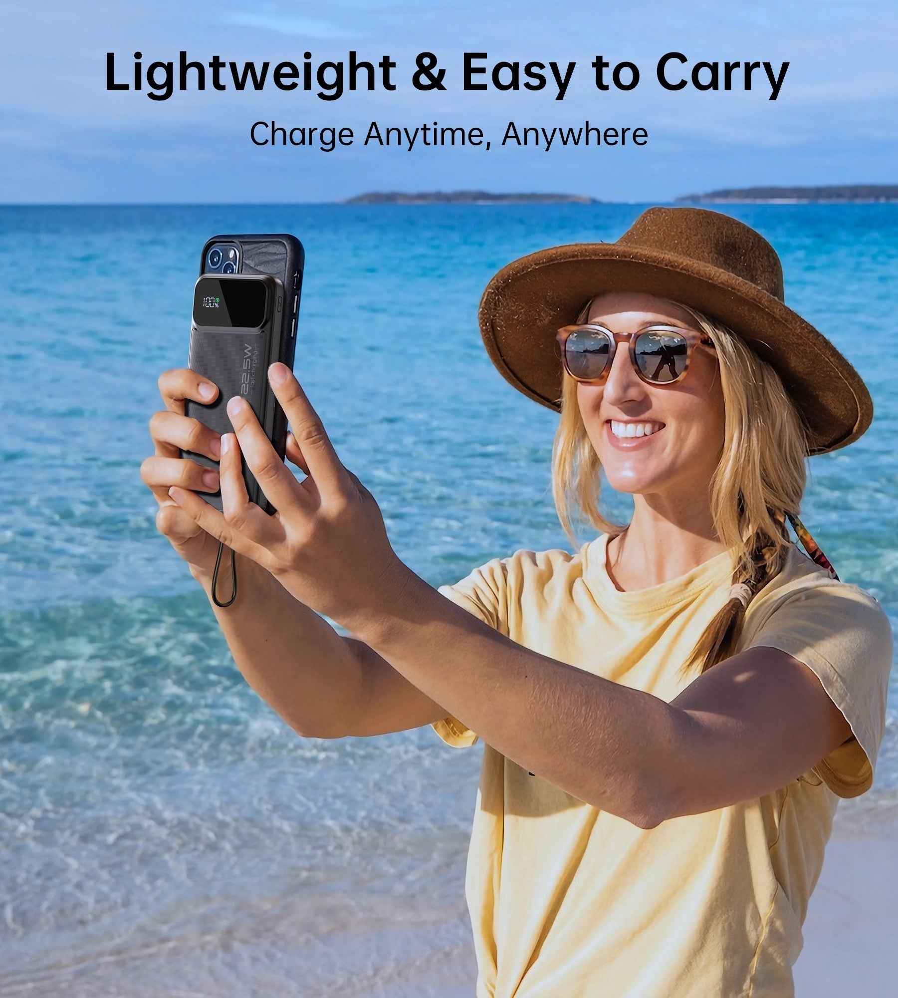 CHOETECH B728 10000mAh Power Bank PD 22.5W Digital Display