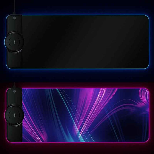 Wireless Charging Rgb Mouse Pad - Colourful