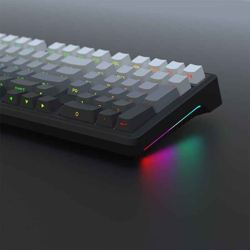 Tri-Mode Wireless Hot-Swappable RGB Mechanical Keyboard(Midnight on black)