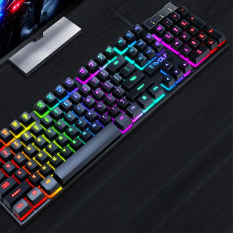 Luminous Wired Gaming Keyboard with Floating Design