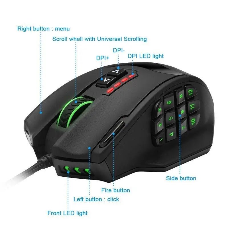 Dominate the Arena: RGB Backlit Gaming Mouse - TechTactic Frontier