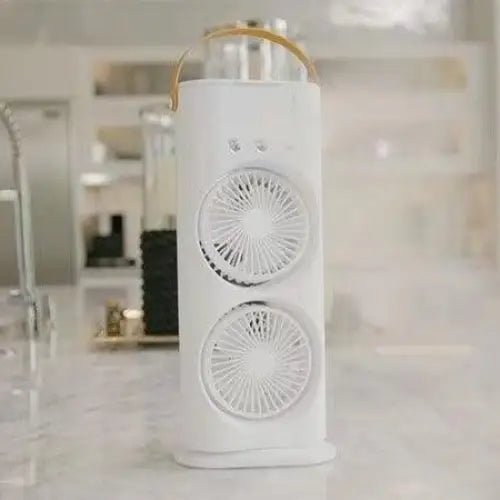 Double Mist & Cool Air Fan: Portable Air Cooler for Personal Comfort - TechTactic Frontier