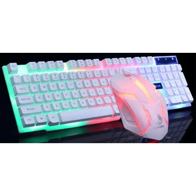 GTX300: Glowing Gaming Keyboard & Mouse Set (Light Up Your Wins!) - TechTactic Frontier