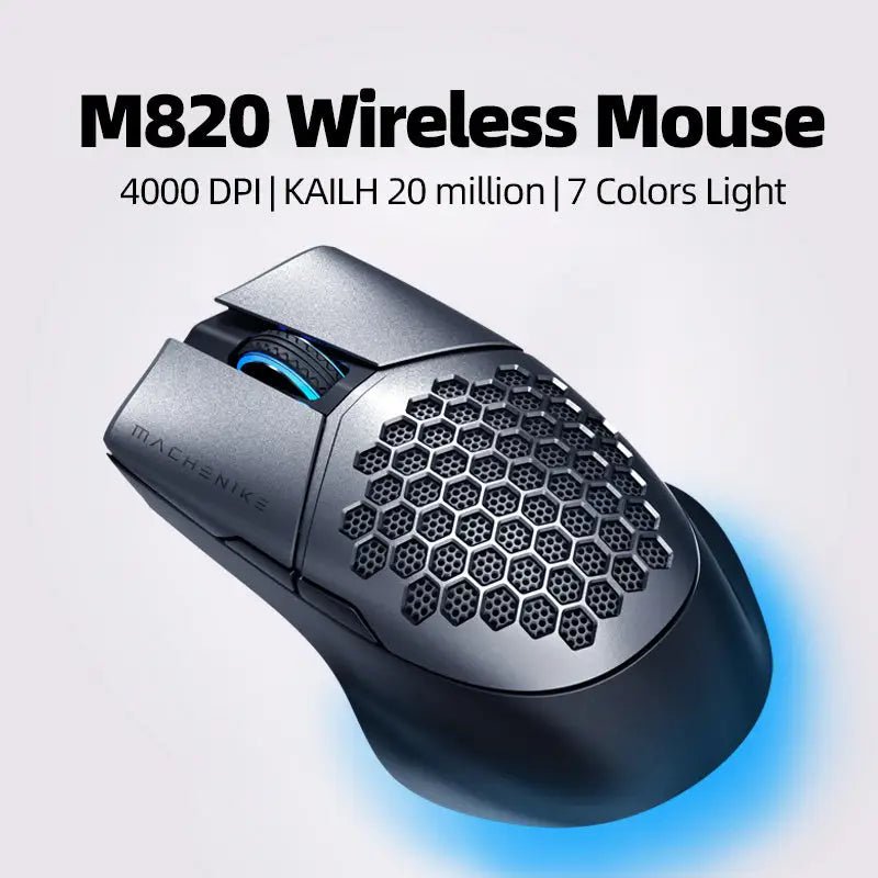 Machenike M8 RGB Rechargeable Mouse - Blue - 3PL Product