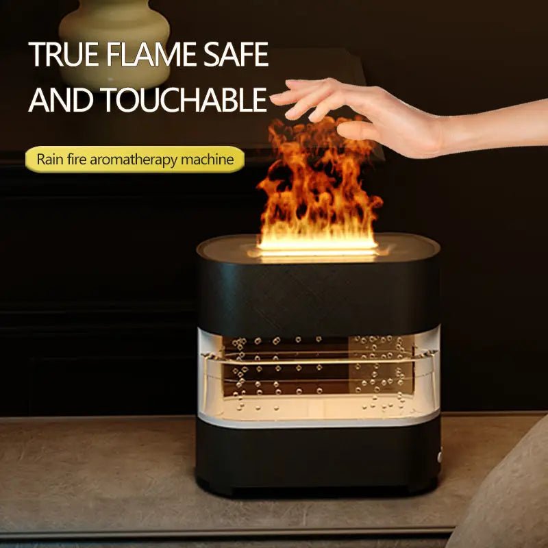 Realistic Flame and Rain Sound Humidifier - 3PL Product