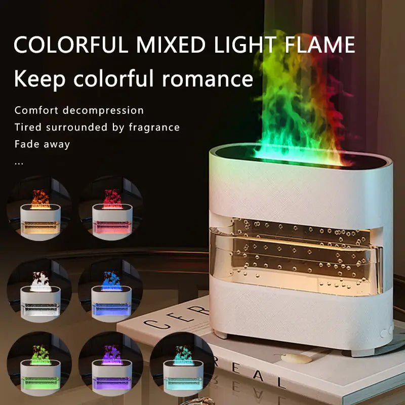 Realistic Flame and Rain Sound Humidifier - 3PL Product