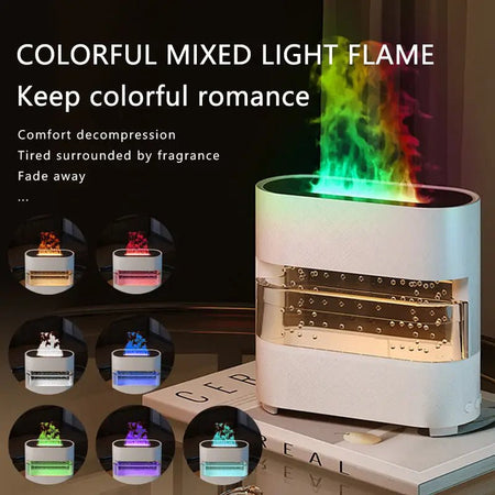 Realistic Flame and Rain Sound Humidifier - 3PL Product