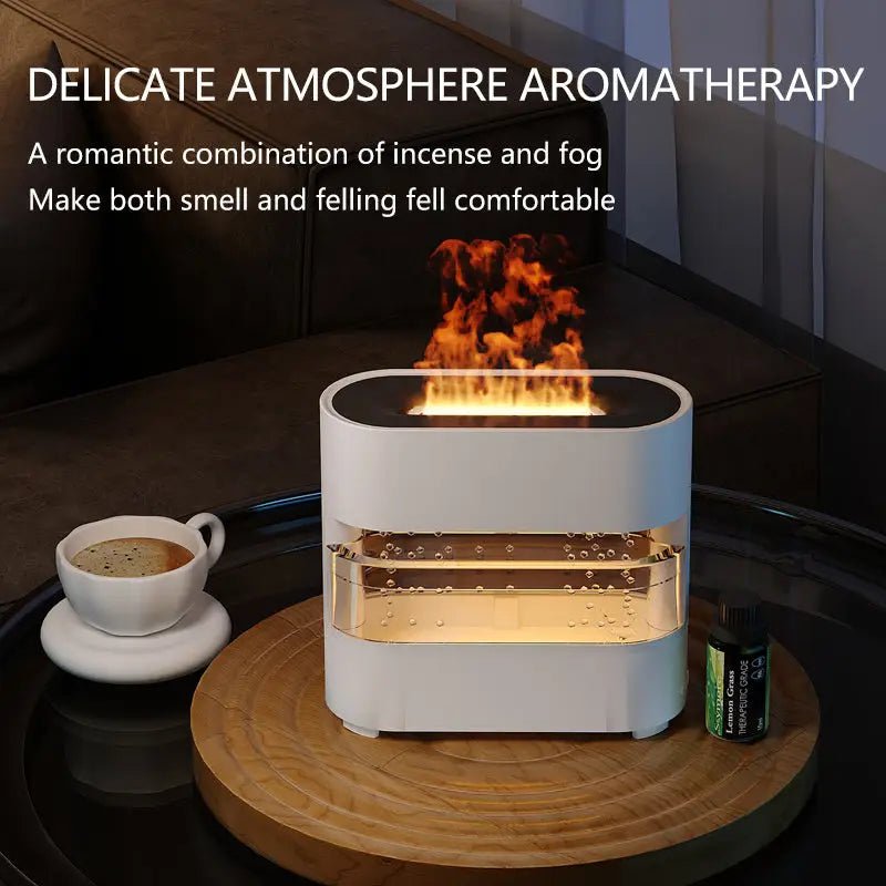 Realistic Flame and Rain Sound Humidifier - 3PL Product