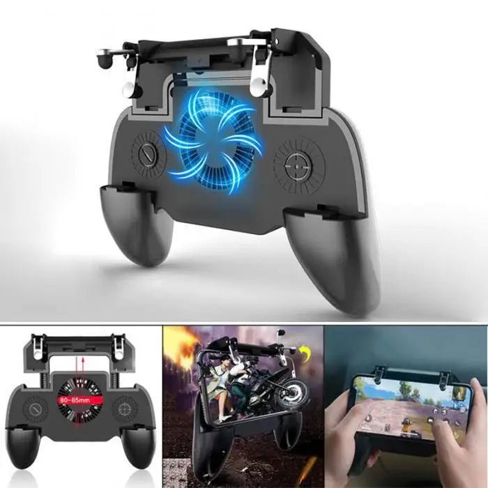 Universal Mobile Game Controller with Silent Cooling Fan & Radiator - TechTactic Frontier