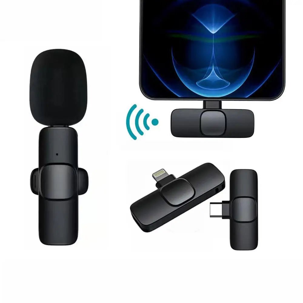 Wireless Lavalier Mic - Pro Clip-On for iPhone/Android - TechTactic Frontier